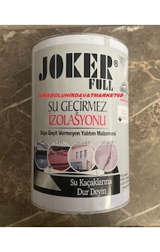Joker Su Yalıtım Boyası Havuz Çatı Teras Sızıntı Boyası Dam Beton Boyası Gri Renk 4kg 4 KG