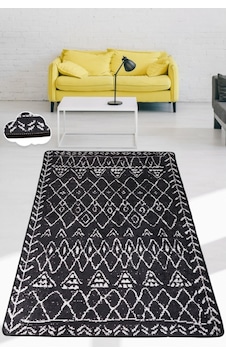 Soho Black Djt 80X140 Cm Kaymaz Dekoratif Halı Soho Black Djt 80X140 Cm Kaymaz Dekoratif Halı