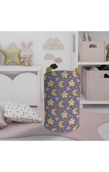 Mekta Home Bebek Ve Çocuk Odası Şapkalı Yıldız Ve Ay Desenli Oyuncak Sepeti Renkli Çok Renkli Mekta Home Bebek Ve Çocuk Odası Şapkalı Yıldız Ve Ay Desenli Oyuncak Sepeti Renkli Çok Renkli