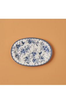 Bella Maison Bleu Blanc Porselen Büyük Sunum Tabağı Mavi 30 CM Bella Maison Bleu Blanc Porselen Büyük Sunum Tabağı Mavi 30 CM