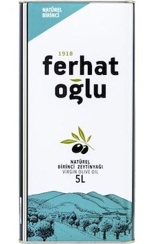 Ferhatoğlu Natürel Birinci Zeytinyağı Teneke 5 L Ferhatoğlu Natürel Birinci Zeytinyağı Teneke 5 L