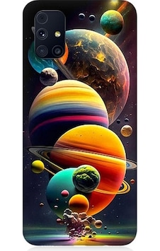 Samsung Galaxy M31s Uyumlu Gezegenler Ve Büyük Patlama Desenli Silikon Kılıf Samsung Galaxy M31s Uyumlu Gezegenler Ve Büyük Patlama Desenli Silikon Kılıf