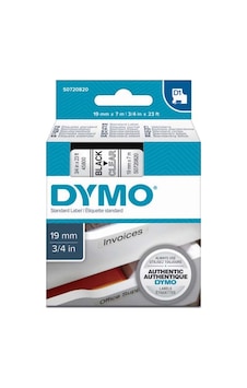 Dymo D1 Şerit Standart 19 Mmx7 Mt Şeffaf Üzerine Siyah 45800 Dymo D1 Şerit Standart 19 Mmx7 Mt Şeffaf Üzerine Siyah 45800