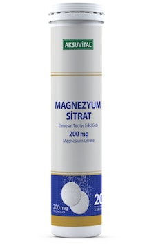 Magnezyum Sitrat Efervesan 20 Tablet Magnezyum Sitrat Efervesan 20 Tablet