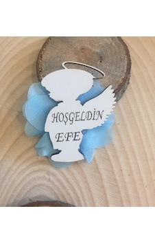 AHŞAP MAGNET BEBEK ŞEKERİ BEBEK HEDİYELİK 100 ADET 56456 Ahşap