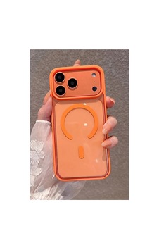 Fibaks iPhone 17 Pro Uyumlu Kılıf Magsafe Wireless Şarj Özellikli Tam Koruma Renkli Sert Silikon Kapak Fibaks iPhone 17 Pro Uyumlu Kılıf Magsafe Wireless Şarj Özellikli Tam Koruma Renkli Sert Silikon Kapak