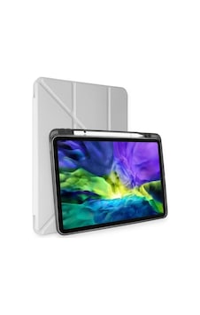 Northcity Samsung Galaxy Tab A9 Plus Kılıf Kalemlikli Mars Tablet Kılıfı - Gri Northcity Samsung Galaxy Tab A9 Plus Kılıf Kalemlikli Mars Tablet Kılıfı - Gri