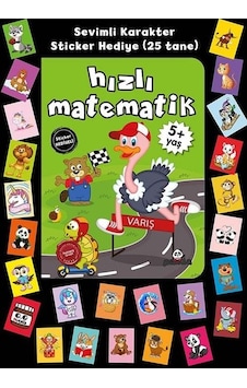 Hızlı Matematik - Stickerlı 5+ Yaş - Afife Çoruk - Panda Hızlı Matematik - Stickerlı 5+ Yaş - Afife Çoruk - Panda