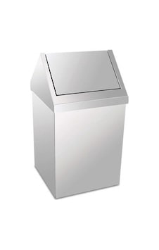 KROM ÇATI KAPAKLI ÇÖP KOVASI 11 LT PLX-3800-311 Gri