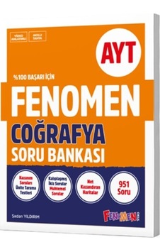 Fenomen Okul Yayınları Ayt Coğrafya Soru Bankası Fenomen Okul Yayınları Ayt Coğrafya Soru Bankası