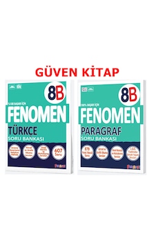 Fenomen Yayınları 8.sınıf Paragraf Ve Türkçe B Soru Bankası Seti