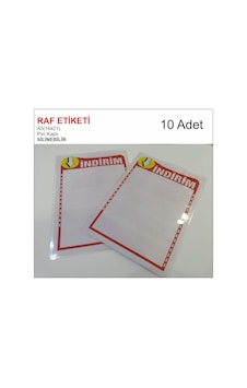 Raf İndirim Etiketi a5 10 Adet Raf İndirim Etiketi a5 10 Adet