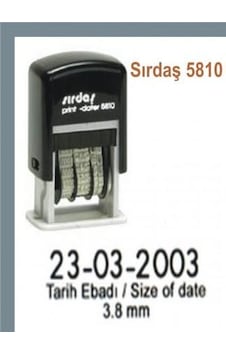 Sırdaş 5810 Tarih Kaşesi Sırdaş 5810 Tarih Kaşesi