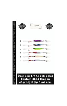 Özel Seri Lrf At Çek Gölet Captain 3604 Dragon 40gr Light Jig Suni Yem Özel Seri Lrf At Çek Gölet Captain 3604 Dragon 40gr Light Jig Suni Yem