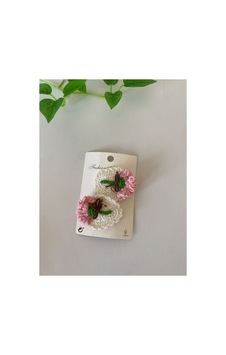 Adenya Sepeti El Emeği Örgü Karanfil Toka 2'li Set Pembe Adenya Sepeti El Emeği Örgü Karanfil Toka 2'li Set Pembe
