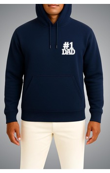 Bahriyeli Collection Kapüşonlu First Dad Cep Baskılı Unisex Sweatshirt Lacivert Bahriyeli Collection Kapüşonlu First Dad Cep Baskılı Unisex Sweatshirt Lacivert