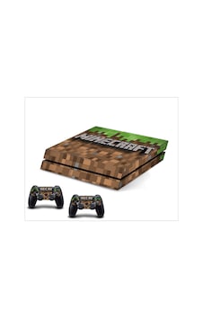 PS4 Fat Minecraft Sticker Seti