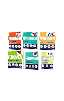 Fenomen 7. Sınıf B Mat+türkçe+fen+paragraf+sosyal+din Kültürü Soru Bankası 6 Kitap Fenomen 7. Sınıf B Mat+türkçe+fen+paragraf+sosyal+din Kültürü Soru Bankası 6 Kitap