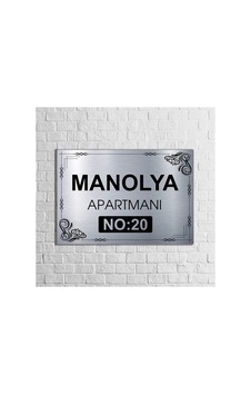 Apartman-site Kapı Isimliği Kapı Tabelası 20x29 Cm Model 1 Gümüş Gümüş Apartman-site Kapı Isimliği Kapı Tabelası 20x29 Cm Model 1 Gümüş Gümüş