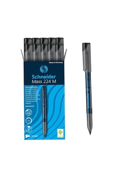 Schneider Maxx 224 M 1.0 MM Asetat Kalemi Siyah 10 Lu Siyah Schneider Maxx 224 M 1.0 MM Asetat Kalemi Siyah 10 Lu Siyah