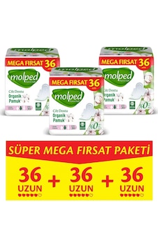 Molped Pure Soft Mega Fırsat Uzun Ultra 36 Lı X 3 Adett PKT.MOLPED.036