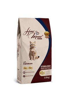 How Meow Kısırlaştırılmış Somonlu Yetişkin Kedi Kuru Maması 15 KG