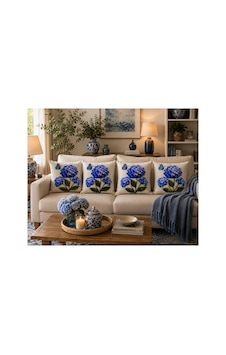 Mavi Ortanca Çiçeği Ve Kelebek Desenli 4'lü Set Dekoratif Kırlent Kılıfı 43x43 Cm - Dijital Baskılı Yastık Kılıfı Salon Koltuk Balkon Takımı Mavi Mavi Mavi Ortanca Çiçeği Ve Kelebek Desenli 4'lü Set Dekoratif Kırlent Kılıfı 43x43 Cm - Dijital Baskılı Yastık Kılıfı Salon Koltuk Balkon Takımı Mavi Mavi