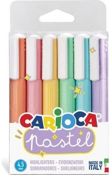 Carioca Pastel Renkler İşaretleme Kalemi 6'lı Carioca Pastel Renkler İşaretleme Kalemi 6'lı