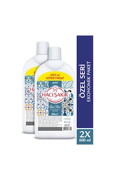 Hacı Şakir Sıvı Sabun Özel Seri Lavanta 2 x 600 ML Hacı Şakir Sıvı Sabun Özel Seri Lavanta 2 x 600 ML