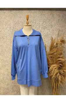 Ikoll 23y270032 Levidor Sweat Shirt Dik Yaka Fermuarlı 001