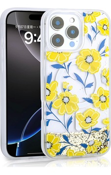 Apple Uyumlu iPhone 16 Pro Max Kılıf Sıvılı Simli Baskılı Şeffaf Arka Yüzey Zore Mossa Silikon Kapak Apple Uyumlu iPhone 16 Pro Max Kılıf Sıvılı Simli Baskılı Şeffaf Arka Yüzey Zore Mossa Silikon Kapak