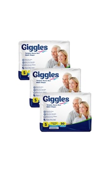 Giggles Belbantlı Yetişkin Hasta Bezi Küçük Boy S Beden 30 Lu X 3 Adet Giggles Belbantlı Yetişkin Hasta Bezi Küçük Boy S Beden 30 Lu X 3 Adet