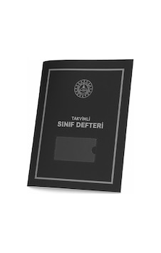 Gülpaş Takvimli Sınıf Defteri Siyah Plastik Kapak İlkokul 390