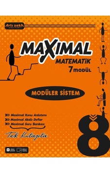 Artı Zeka Yayınları 8 Sınıf Maxımal Matematik Modüler Sistem Seti 7 Modül Artı Zeka Yayınları 8 Sınıf Maxımal Matematik Modüler Sistem Seti 7 Modül