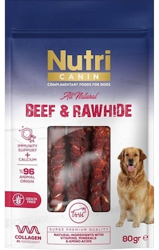 Nutri Canin Sığır Eti Sarılı Kemik Small Yetişkin Köpek Ödülü 80 G Nutri Canin Sığır Eti Sarılı Kemik Small Yetişkin Köpek Ödülü 80 G