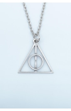 Harry Potter Ölüm Yadigarları Üçgen Düz Zincir Kolye Gümüş Harry Potter Ölüm Yadigarları Üçgen Düz Zincir Kolye Gümüş