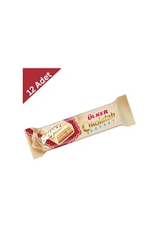 Ülker Beyaz Çikolatalı Gofret 35 Gr X 12 Adet