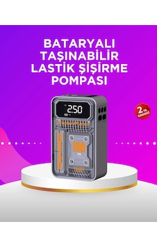 Mey İthalat Mini Boy Elektrikli Şarjlı Yüksek Basınçlı Lastik Şişirme Pompası - Mey İthalat Mini Boy Elektrikli Şarjlı Yüksek Basınçlı Lastik Şişirme Pompası -