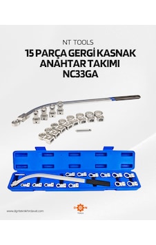 Nt Tools 15 Parça Gergi Kasnak Anahtar Takımı Nt Tools 15 Parça Gergi Kasnak Anahtar Takımı