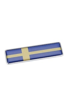 Isveç Bayrağı Tasarımlı Damlalı Alüminyum Sticker