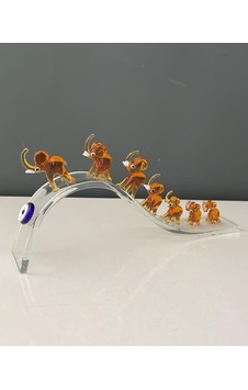 Hera Kristal Büyük Kristal Yedili Fil Amber Hera Kristal Büyük Kristal Yedili Fil Amber
