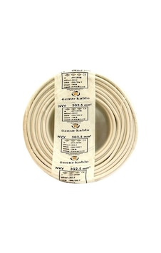 3X2.5 Ttr Kablo Öznur 10 Metre Beyaz 3X2.5 Ttr Kablo Öznur 10 Metre Beyaz