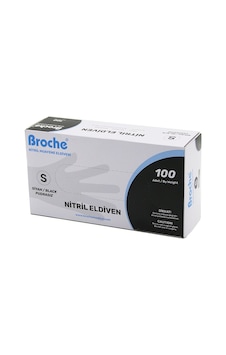 Broch Pudrasız Nitril Muayene Eldiveni S 100'lü