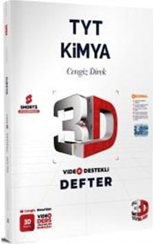 2025 3d Yayınları Tyt Kimya Video Destekli Defter 2025 3d Yayınları Tyt Kimya Video Destekli Defter