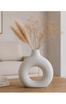 Luna Blanco Seramik Vazo 120 50 145 Mm-7635 Beyaz Luna Blanco Seramik Vazo 120 50 145 Mm-7635 Beyaz