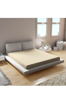 Biocotton Penye Lastikli Çarşaf Pamuk Çift Kişilik Çarşaf 160 x 200 CM Krem Biocotton Penye Lastikli Çarşaf Pamuk Çift Kişilik Çarşaf 160 x 200 CM Krem