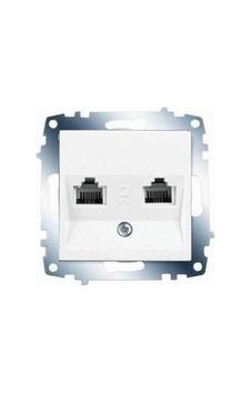 Viko Karre/meridian Beyaz İkili Nümeris Cat-3 Telefon Prizi Çerçevesiz - 90967033