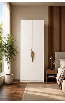 Gama 2 Kapaklı Çekmeceli Modül Askılı Raflı Tasarım Kulplu 253 Cm Gardırop Elbise Dolabı Beyaz Gama 2 Kapaklı Çekmeceli Modül Askılı Raflı Tasarım Kulplu 253 Cm Gardırop Elbise Dolabı Beyaz