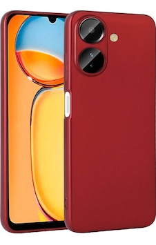 Xiaomi Poco C65 Kılıf Zore Premier Silikon Kapak Kırmızı Xiaomi Poco C65 Kılıf Zore Premier Silikon Kapak Kırmızı