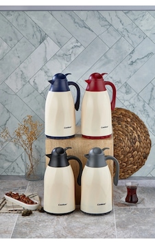 Ckr-2075 1.3lt Renkli Cam Hazneli Retro Plastik Termos Bx40 Çok Renkli Ckr-2075 1.3lt Renkli Cam Hazneli Retro Plastik Termos Bx40 Çok Renkli